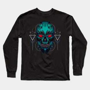 skull head arts Long Sleeve T-Shirt